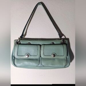 VTG Marc Jacobs The Essential Leather Shoulder Bag in Mint Green GUC